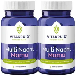2x Vitakruid Multi Nacht Mama 30 tabletten