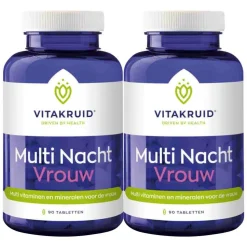 2x Vitakruid Multi Nacht Vrouw 90 tabletten