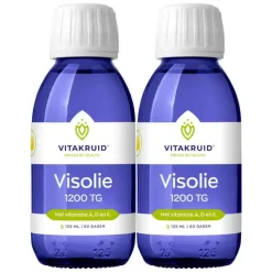 2x Vitakruid Visolie 1200 TG VIT A D E 125 ML