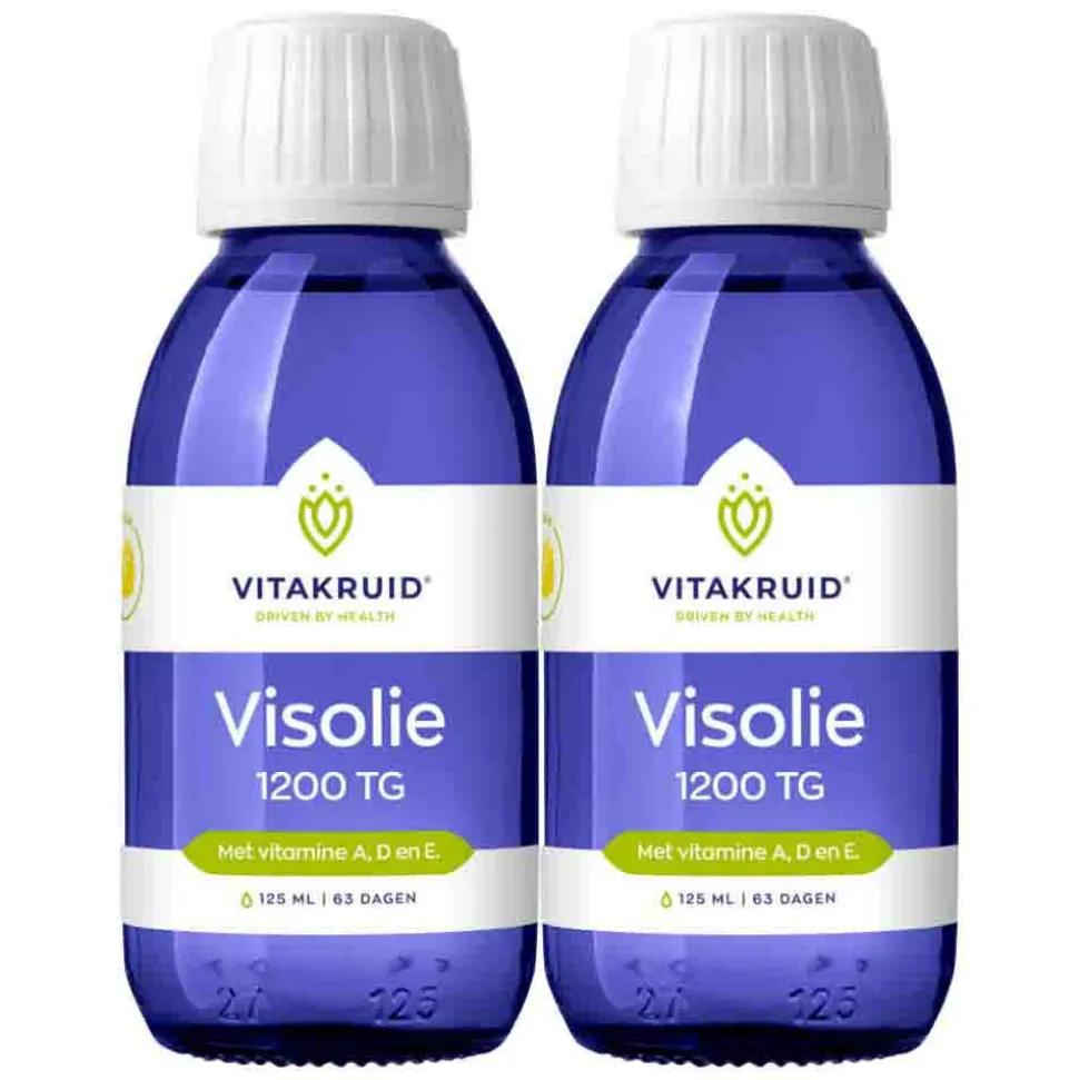 2x Vitakruid Visolie 1200 TG VIT A D E 125 ML