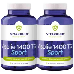 2x Vitakruid Visolie Sport 1400TG 90 softgels