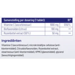 2x Vitakruid Vitamine C 1000 mg 100 tabletten