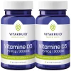 2x Vitakruid Vitamine D3 75 Mcg 3000Ie 60 vegacapsules