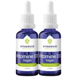2x Vitakruid Vitamine D3 druppels Vegan 30 ml