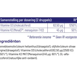 2x Vitakruid Vitamine D3&K2 30 ml