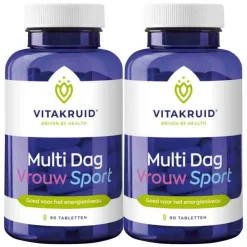 2x Vitakruid Vrouw Sport Multi Dag 90 tabletten