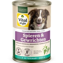 6x Vitalstyle Hondenvoer Blik Spier & Gewrichten 400 gr