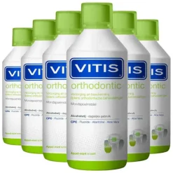 6x Vitis Mondwater Orthodontic 500 ml