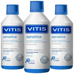 3x Vitis Mondwater Sensitive 500 ml