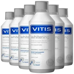 6x Vitis Mondwater Whitening 500 ml