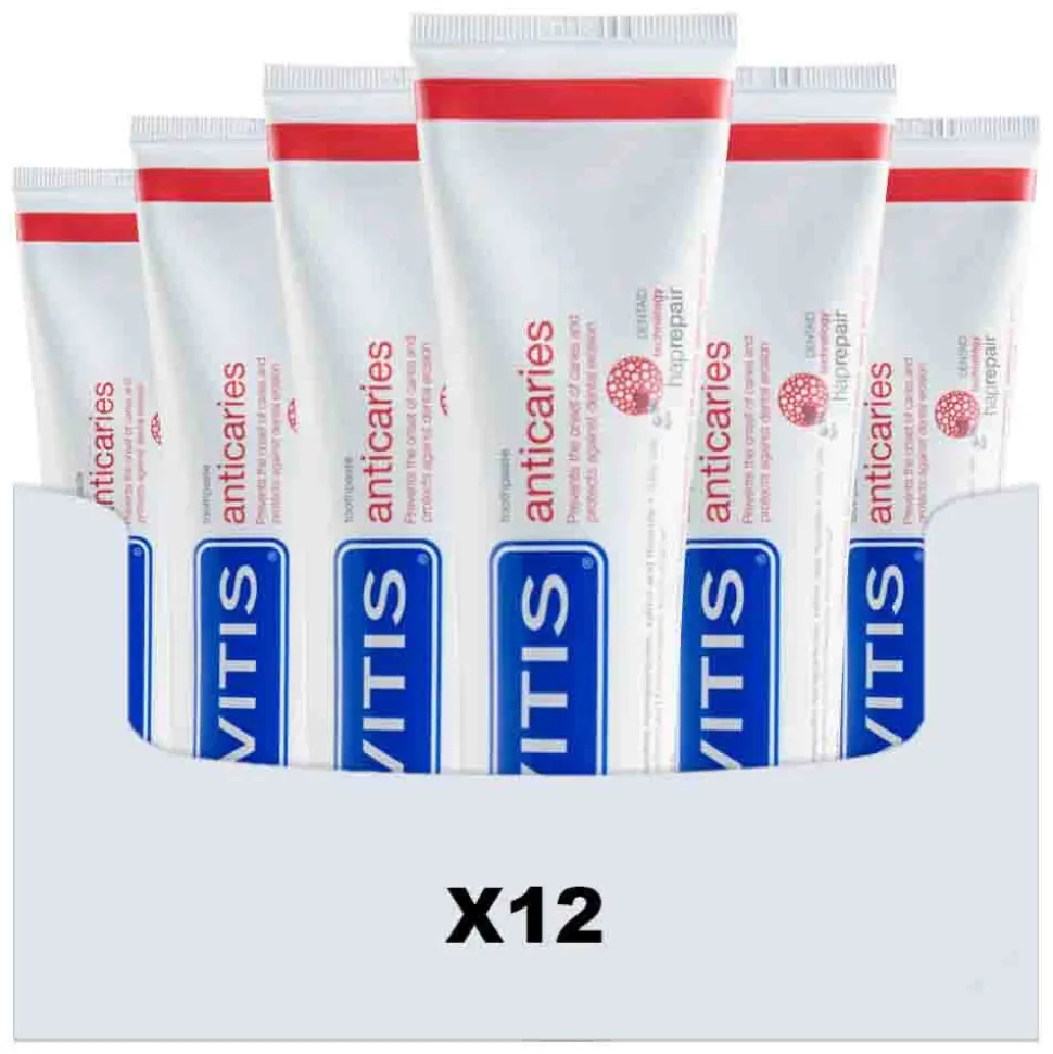 12x Vitis Tandpasta Anticaries 75 ml