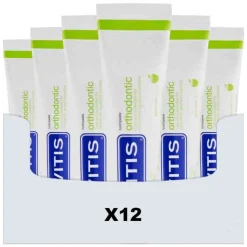 12x Vitis Tandpasta Orthodontic 75 ml