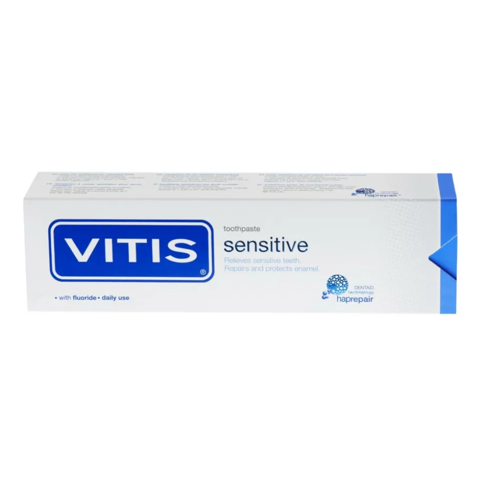 3x Vitis Tandpasta Sensitive 75 ml