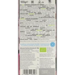 10x Vivani Chocoladereep Puur Amandelen 100 gr