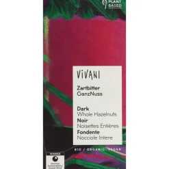 10x Vivani Chocoladereep Puur Hazelnoot 100 gr