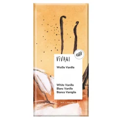 10x Vivani Chocoladereep Wit Vanille 80 gr