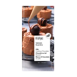 10x Vivani Couverture Smeltchocolade Melk Biologisch 200 gr