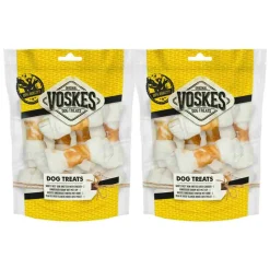 2x Voskes Blanke Kauwknopen Met Kip 10 stuks