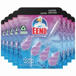 8x WC Eend Toiletblok Active Clean Floral Moon