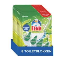 8x WC Eend Toiletblok Active Clean Citrus 38 gr