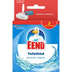 12x WC Eend Toiletblok Navul Duo Ocean Fresh 80 GR