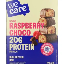3x WeCare High protein Bars Choco Raspberry 372 gr