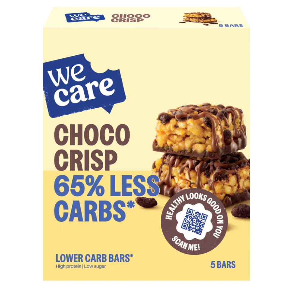 3x WeCare Lower Carb Bar Choco Crisp 5x30 gr