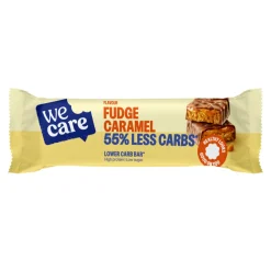 10x WeCare Lower Carb Bar Fudge Caramel 60 gr