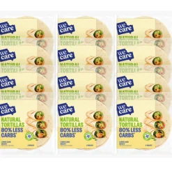 12x WeCare Lower Carb Tortillas Naturel 160 gr