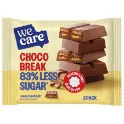 3x WeCare Lower Suger Chocolate 64,5 gr