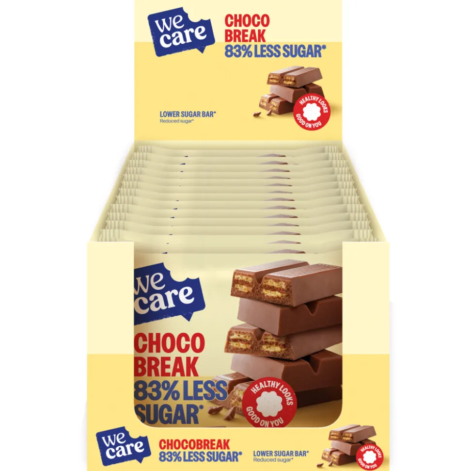 14x WeCare Lower Suger Chocolate 64,5 gr