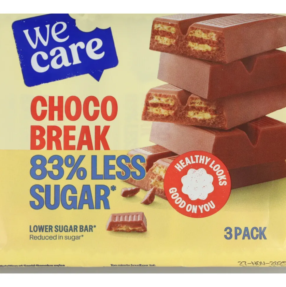 14x WeCare Lower Suger Chocolate 64,5 gr