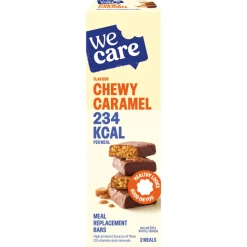 3x WeCare Meal Replacement Bars Chewy Caramel 120 gr