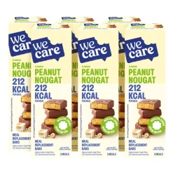6x WeCare Meal Replacement Bars Peanut Nougat 116 gr