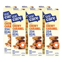 6x WeCare Meal Replacement Bars Chewy Caramel 120 gr