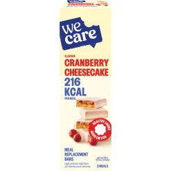 3x WeCare Meal Replacement Bars Cranberry Cheesecake 116 gr