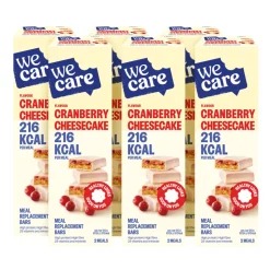 6x WeCare Meal Replacement Bars Cranberry Cheesecake 116 gr