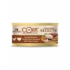 24x Wellness Core Kattenvoer Signature Selects Shredded Kip - Kalkoen 79 gr