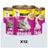 12x Whiskas Blik Adult Brokjes in Saus Kip 400 gr