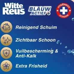 9x Witte Reus Toiletblok Blauw Actief Hygiene 3 stuks