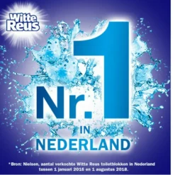 10x Witte Reus Toiletblok Blauw Actief Hygiëne 2 stuks