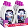 6x Witte Reus Vloeibaar Wasmiddel Zwarte Reus 19 Wasbeurten 855 ml