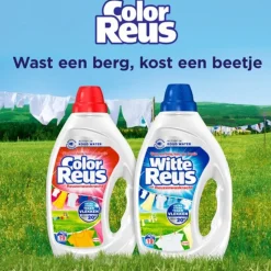 2x Witte Reus Vloeibaar Wasmiddel Color Reus 100 wasbeurten 4,5 liter