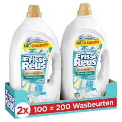 2x Witte Reus Wasmiddel Frisse Reus Gel Lotus 100 Wasbeurten 4,5 liter