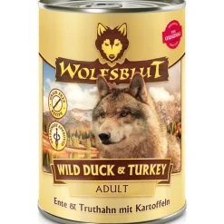 6x Wolfsblut Adult Wild Eend & Kalkoen Hondenvoer 395 gr