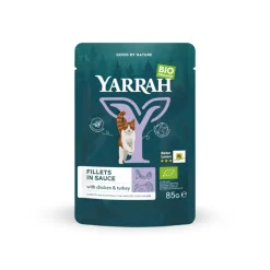 14x Yarrah Bio Kattenvoer Kalkoen 85 gr