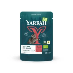 14x Yarrah Bio Kattenvoer Rund 85 gr