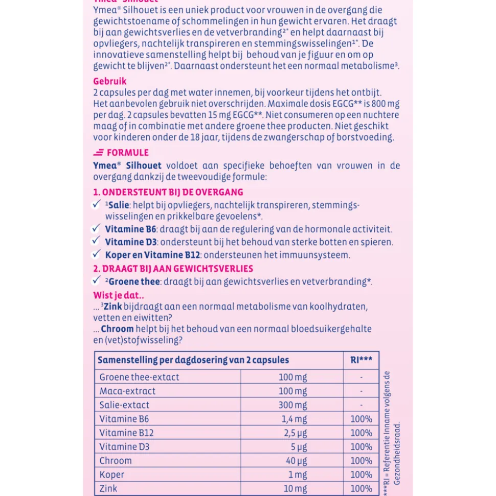 2x Ymea Overgang Silhouet 128 capsules