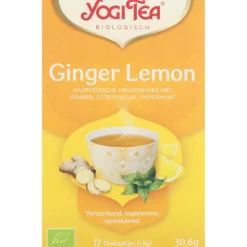 3x Yogi tea Ginger Lemon Biologisch 17 stuks