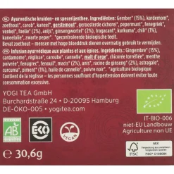 3x Yogi tea Mens Tea Biologisch 17 stuks